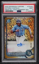 2022 Bowman Chrome Gold Shimmer Refractor 3/50 Estanli Castillo PSA 9 Auto 0o3x