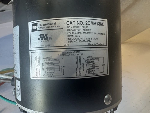 2cmx136x Condensor Motor,fast Shipping/MAKE A OFFER