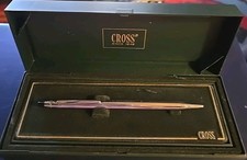 Vintage Cross Century Chrome Lustre 3502 Ballpoint Pen in Box Works