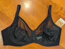 NWT Chantelle Fete Full Coverage Underwired Black Bra Style 1600/C19600 Size 34D