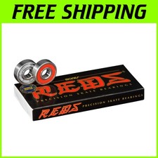 REDS Skate Rated Bearings - 8 Pack with Low Friction Design
