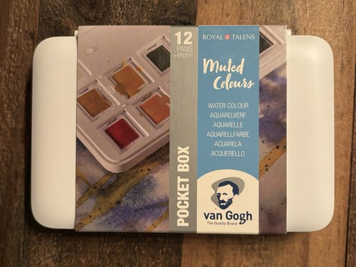 Van Gogh Watercolour pocket box muted colours   12 half pans