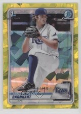 2020 Bowman Chrome Draft Sapphire Edition Yellow 67/99 Hunter Barnhart 08k5