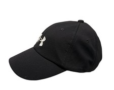 Under Armour UA Girls Play Up Baseball Cap Hat Youth Size Elastic Back Black