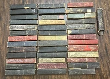 Lot Of 40 Antique Straight Razor Boxes Coffins Variety of Brands Empty No Razors