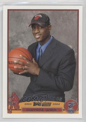 2003-04 Topps Draft Pick Dwyane Wade #225 Rookie RC HOF 0v2