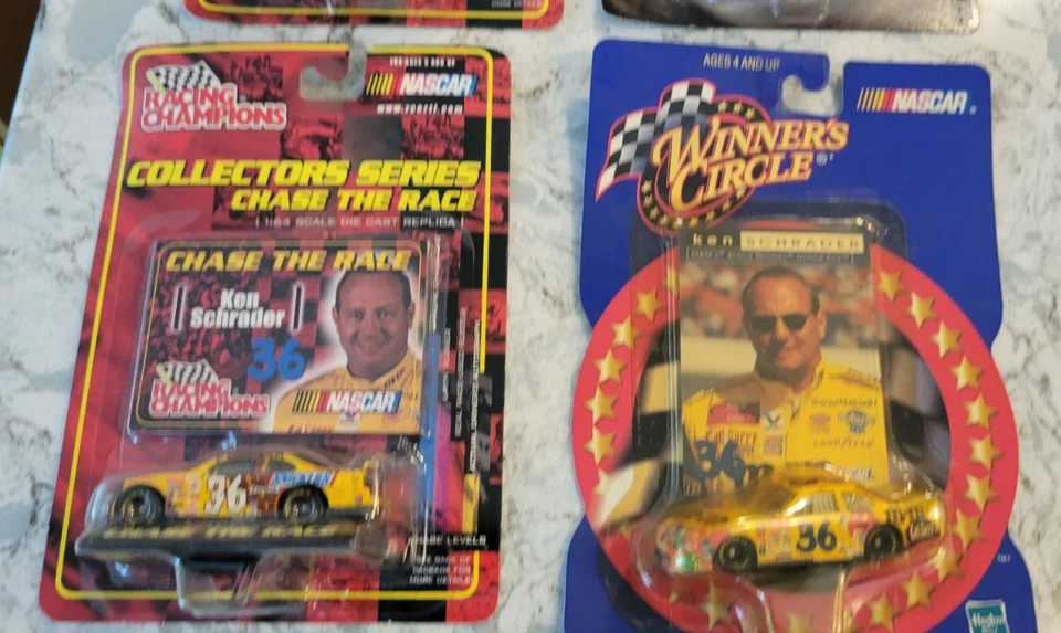 Vintage Ken Schrader Racing Champions Hot Wheels NASCAR 1:64 Diecast Lot of 6 - Image 3 of 4