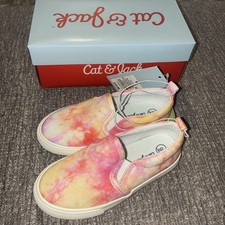 Cat Jack Toddler Girl's Alexus Tie-Dye Slip-on Sneakers - Pink - Sz 9 NIB