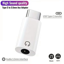 USB-C Type C Adapter Port to 3.5MM Aux Audio Jack Earphone Headphone Car Lot