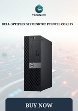 Dell OptiPlex SFF Desktop PC Intel Core i5, 16GB RAM, 256GB SSD, Windows 11 Pro