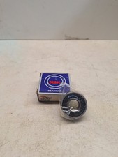 2 Each NSK 6201 VV C3 Deep Groove Ball Bearing, Rubber Seals 2RS