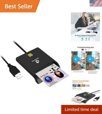 Military CAC Card Reader USB Smart Card Reader DOD Compatible Windows Mac Linux