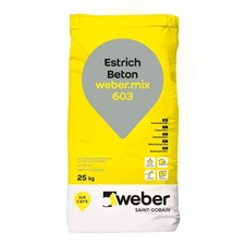 weber.mix 603 Estrich Beton 25 kg Mörtel Boden gießen garten Bad Putz Keller