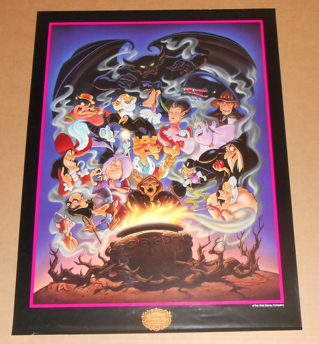 ウォルト ディズニー ヴィランズ ビンテージポスター Walt Disney Villains Vintage Original Poster 18x24 | eBay