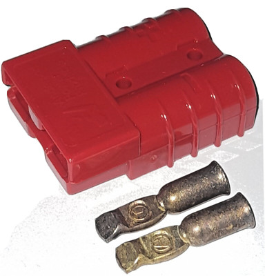 Steckverbinder,  Plug DC Power 50AMP, Rot