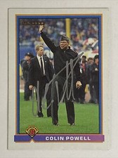 1991 Bowman Colin Powell Signed Rookie Card Auto RC