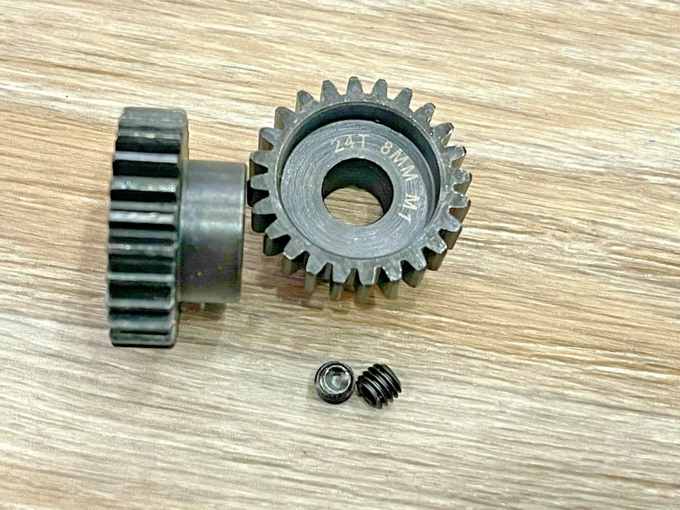 8MM 24 & 25 T MOD 1 PINION GEAR Traxxas Losi Hpi Arrma Serpent Mugen Ofna Xl2  - Image 2 of 2