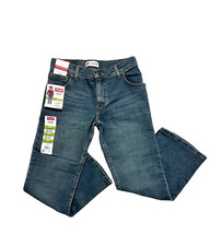 NWT Wrangler Five Star Boys Regular Adjust Waist Boot Cut Flex Comfort Jeans 10H