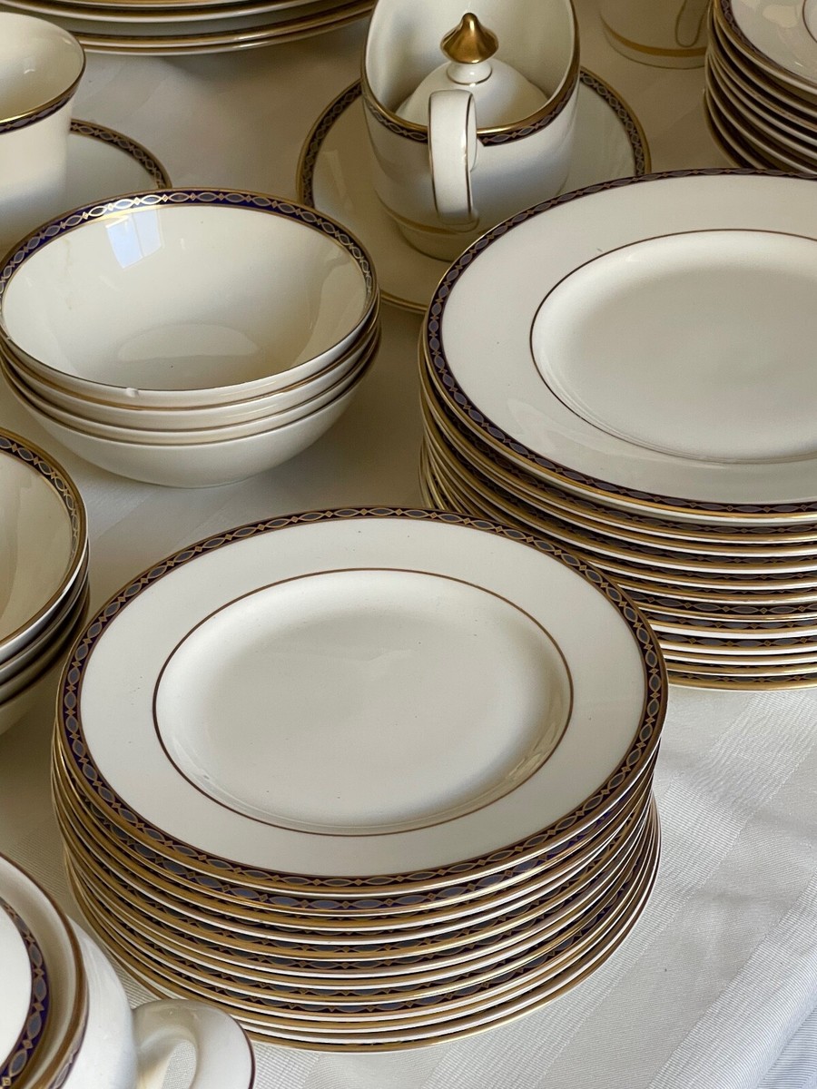 Minton St. James Bone China England 96 piece 22K Gold and Baltic