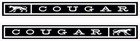 1967 Cougar Quarter Panel Emblems/Quarter Badges • 1967 Cougar Mercury (1 Pair)