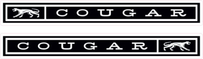 COUGAR 1967 Mercury Quarter Panel Badges/Emblems|Quarter Panel 1967 COUGAR(Pair)