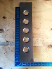 Dimple plate gusset A-pillar CNC laser cut 24" long 1.75" holes MADE IN USA!!!!!