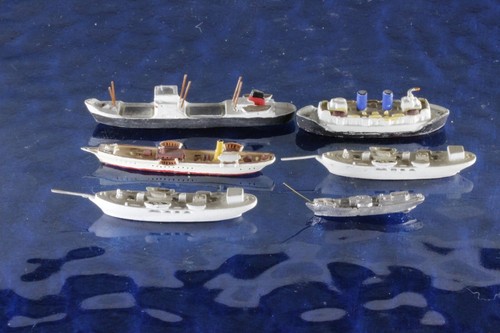 Konvolut 6x Handessschiffe Hersteller diverse ,1:1250 Schiffsmodell - Bild 2 von 2