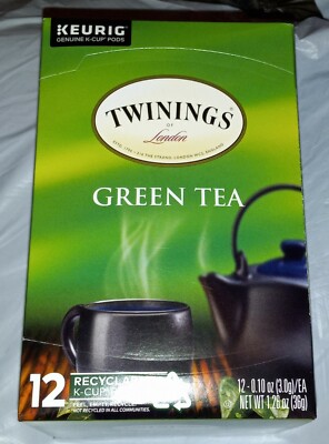 Twinings of London Green Tea Keurig K Cup Cups 12 ct 1.26 oz Twining's