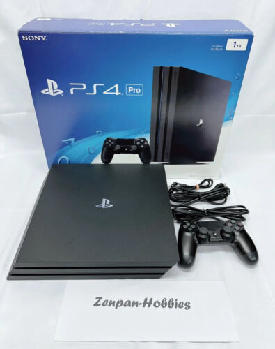 Sony Playstation 4 PS4 Pro 1TB CUH-7000BB01 Black Game Console Box Region  Free