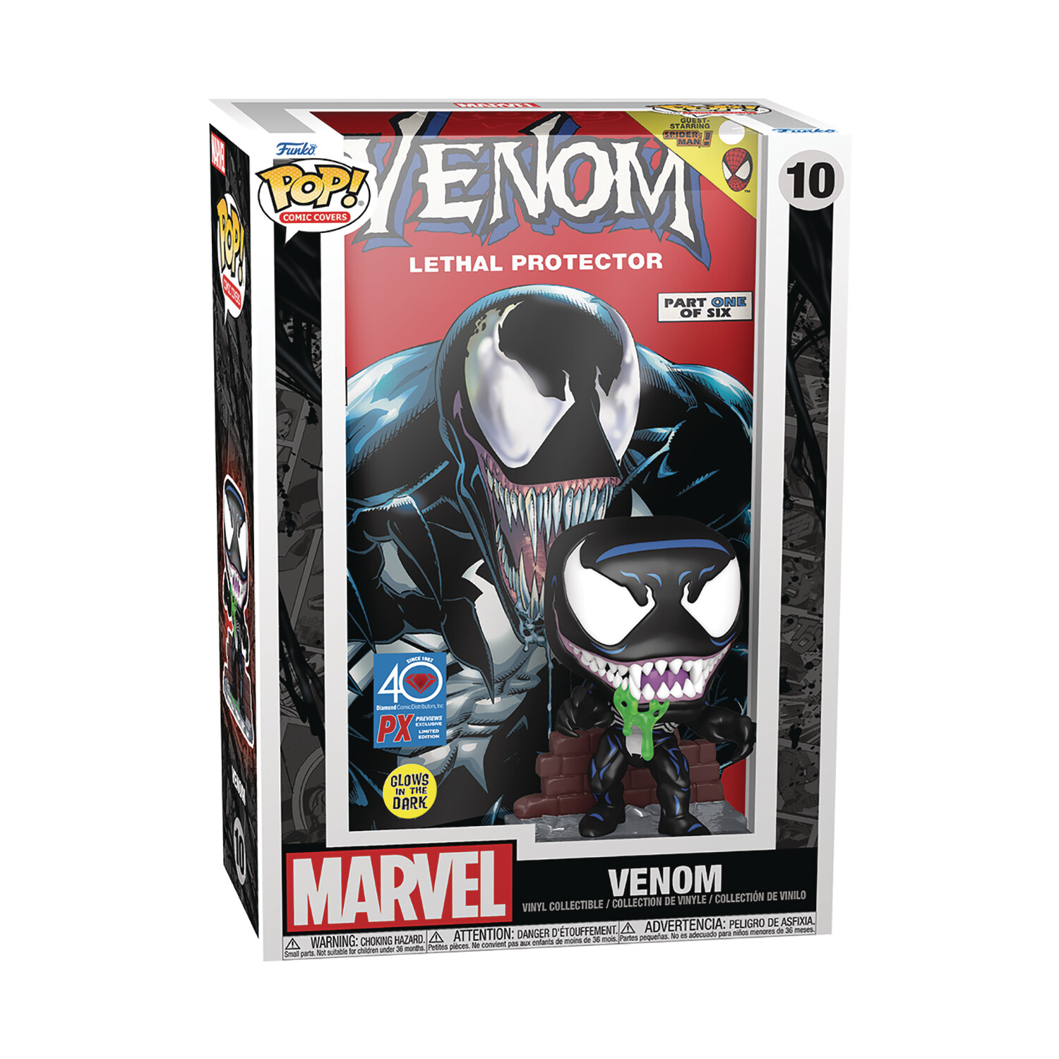 Thumbnail - Funko Pop Comic Abdeckung: Marvel Venom Lethal Schutz Leuchten Dunklen