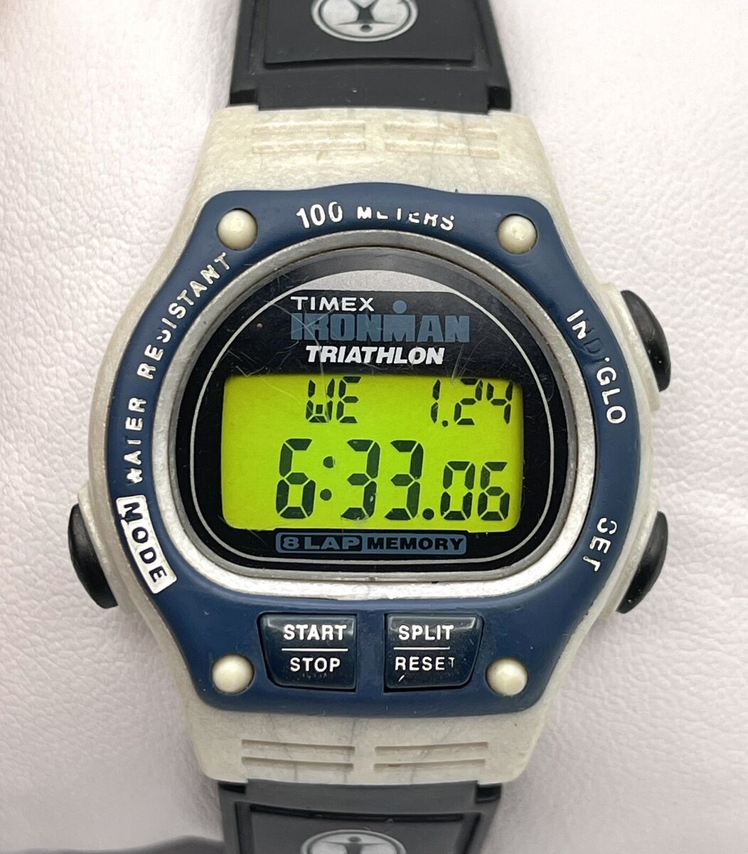 Vintage Timex Ironman Triathlon Indiglo 100M, 8 Lap, Men's Vintage Timex Ironman Triathlon Indiglo 100M, 8 Lap, Men's