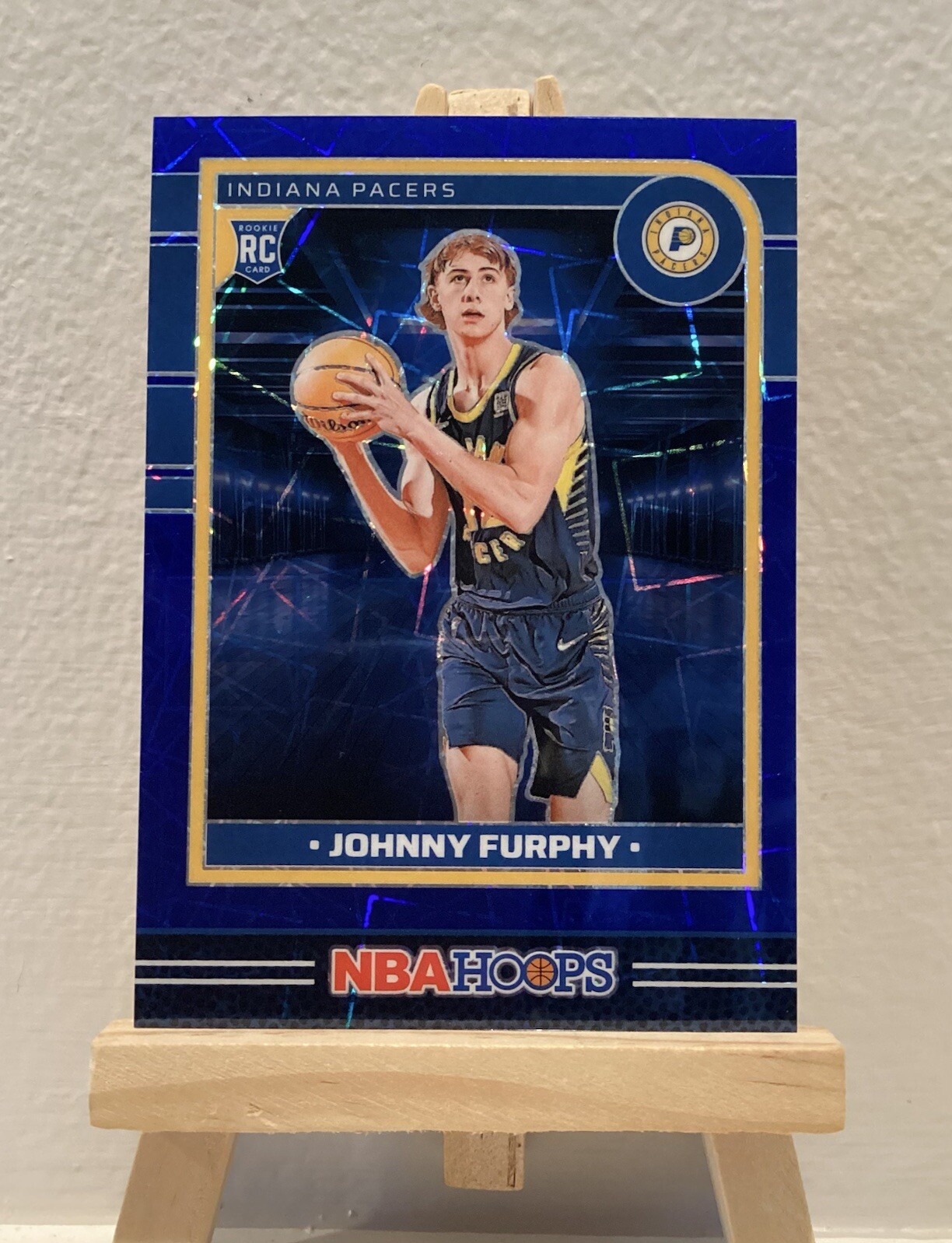 2024-2025 NBA Hoops Johnny Furphy Lazer Blue Prizm Premium #265 RC SSP /49