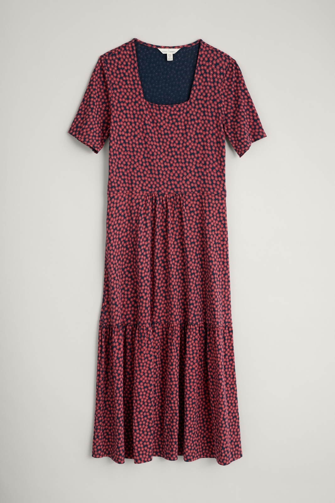 Seasalt Women's Dress red Paint Shards Jersey Midi Dress Petite