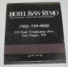 VINTAGE Full Matchbook Casino & Hotel San Remo & Resort Las Vegas Nevada NV — photo 2