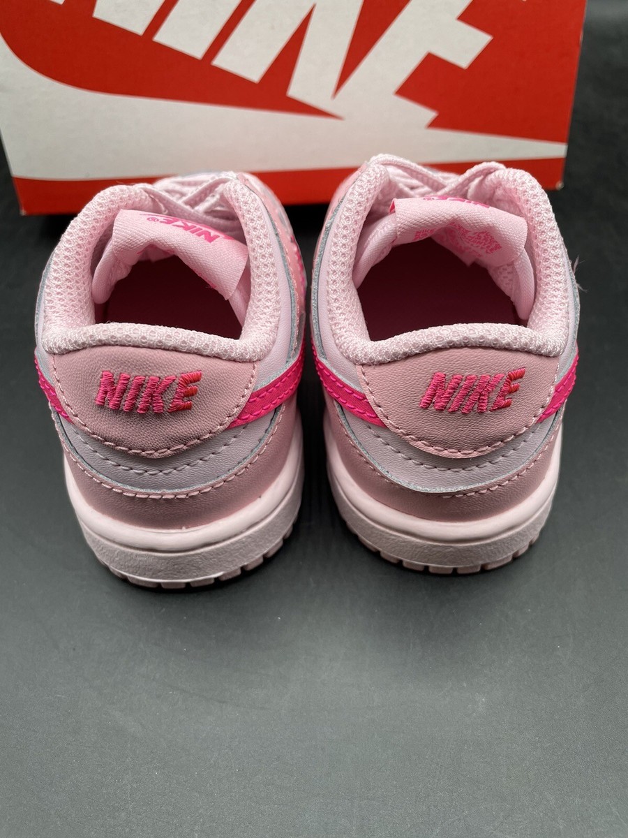 New Nike Dunk Low Triple Pink Toddler TD Size 5c DH9761-600