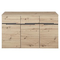 Kommode Sideboard TüRen Schubladen Artisan Eiche Dekor Graphitfarben 135 X 82 Cm