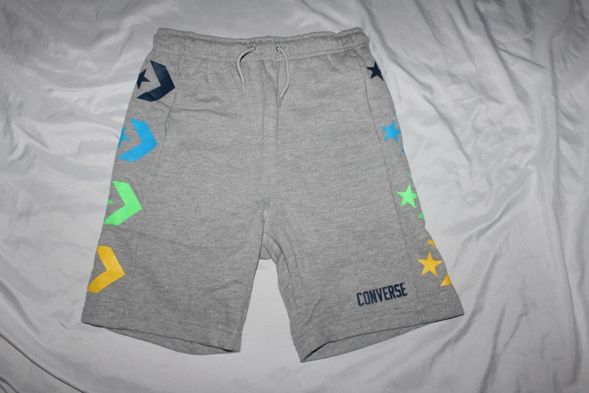 Converse Shorts Boys Size Medium Youth 10-12 Grey All Star Logo Sweat  Casual Boy | eBay