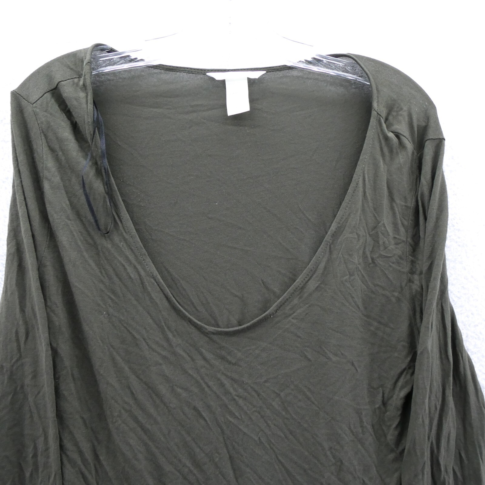 Basic Sweater Medium Womens Green Lightweight Thi… - image 4