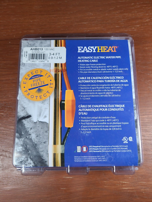 Easy Heat Tape 3' Electric Pipe Heating Cable Freeze Protection (AHB-013A)  for sale online | eBay