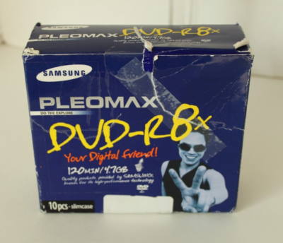 Samsung Pleomax DVD-R 8x 120 Min 4.7 GB Disc 10pcs BS3