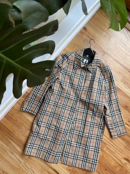 ✨NWT ✨BURBERRY Womens Kempton Trench Jacket coat US 10 L vintage check