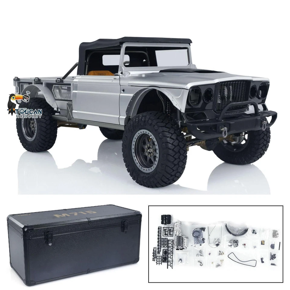 TWOLF 1/8 RC 4x4 Off-road Vehicles M715 4WD Remote Control Crawler Car Model KIT - Image 3 of 4