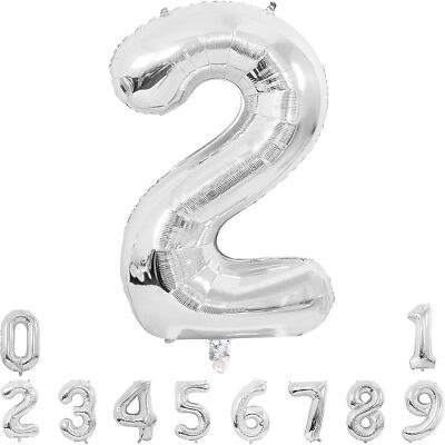 Zahlenballons 32'' 40'' Folie Geburtstag Party groß riesig Helium Luft Deko
