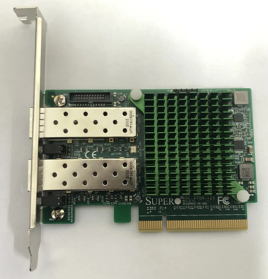 Supermicro AOC-STGN-I2S Dual Port 10GbE SFP+ PCIe 2.0 x8 x520 82599 - Image 2 of 4