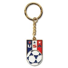 USA soccer crest keyring United States flag football key ring chain