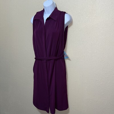 suzi chin for maggy boutique purple dress Suzi Chin for Maggy Boutique Purple Sheath Dress Shimmer Sleeveless Ruffle Small