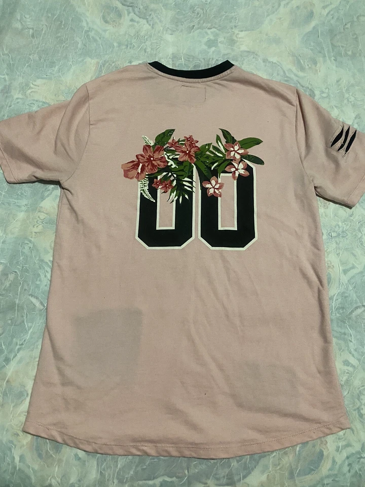 Camiseta rosa carbono para hombre pequeña Foto 2 de 2