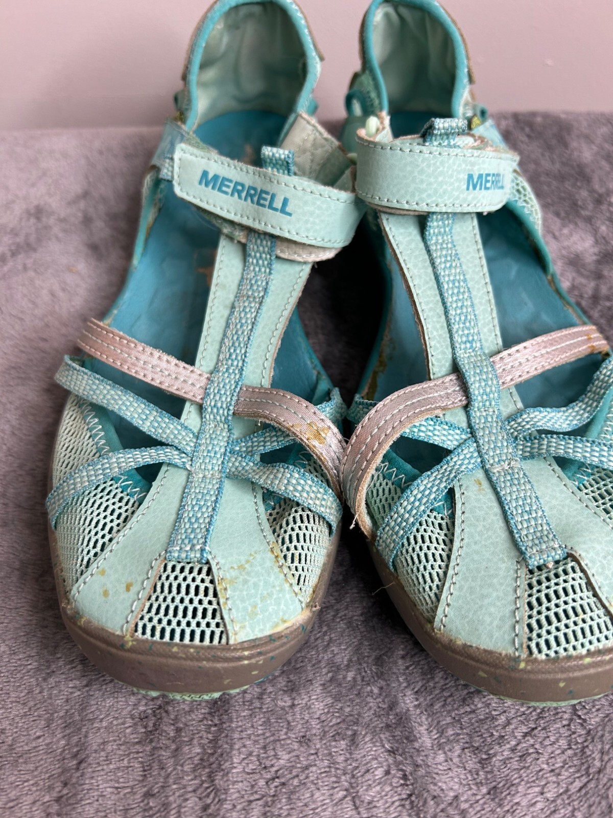 Merrell Girls Hydro Monarch scarpe da trekking passeggiate acqua taglia 6M spiaggia estate