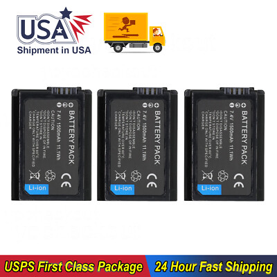7.4v For Sony Alpha A5100 A3500 ILCE-3500 ILCE-5000 Battery NP-FW50 1500mAh