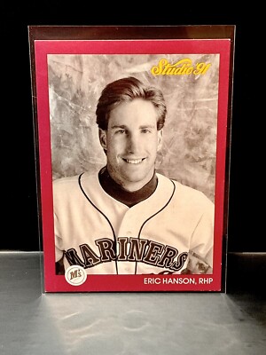 1991 Leaf Studio Eric Hanson #114 - Seattle Mariners